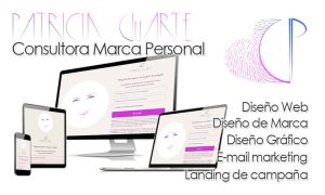 Trabajo de diseño de imagen de marca, logotipo y banners, campaña de e-mail marketing con landing y flujos para consultora de marca personal.